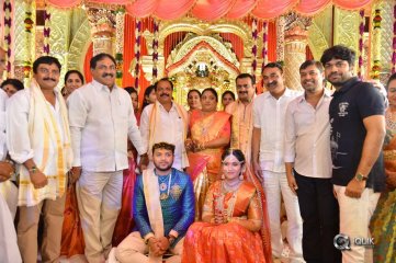 Celebs at Bandla Ganesh Brothers Daughter Ashritha Wedding Photos